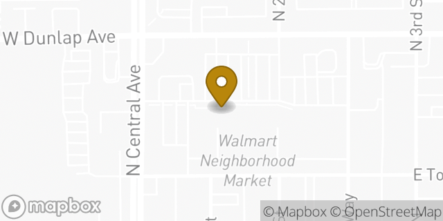 Map showing the location of The UPS Store in Phoenix, AZ 85020