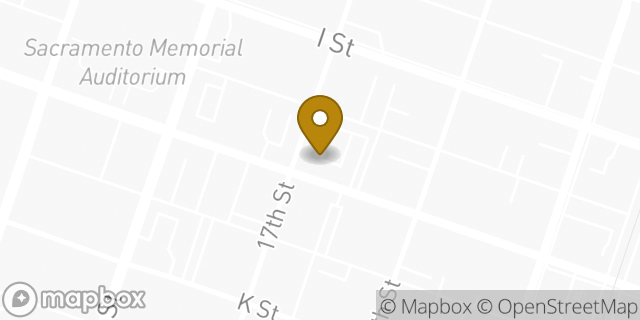 Map showing the location of Starbucks Coffee Company in Sacramento, CA 95814