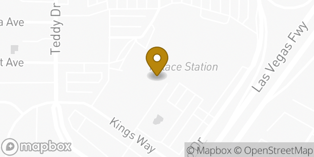 Map showing the location of Starbucks in Las Vegas, NV 89102