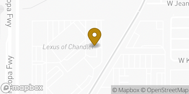 Map showing the location of Ford Motor Co. in Chandler, AZ 85226