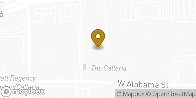 Map showing the location of Galleria, Houston in Houston, TX 77056