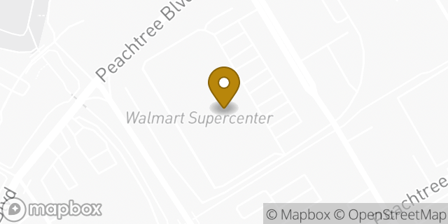 Map showing the location of Walmart in Chamblee, GA 30341