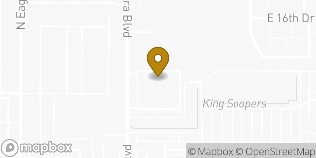 Map showing the location of CubeSmart Self Storage in Aurora, CO 80011