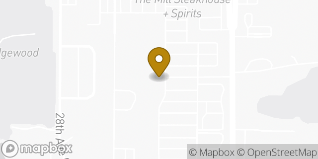 Map showing the location of Amazon Locker - Buster in Milton, WA 98354