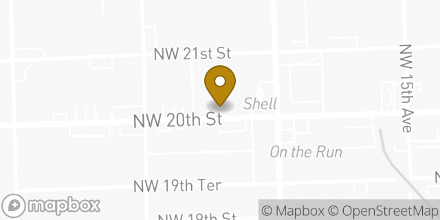 Map showing the location of Subway in Miami, FL 33142