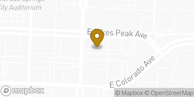 Map showing the location of Amazon Locker - Gismondo in Colorado Springs, CO 80903