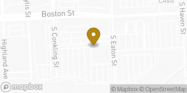 Map showing the location of Papa Johns Pizza in Baltimore, MD 21224