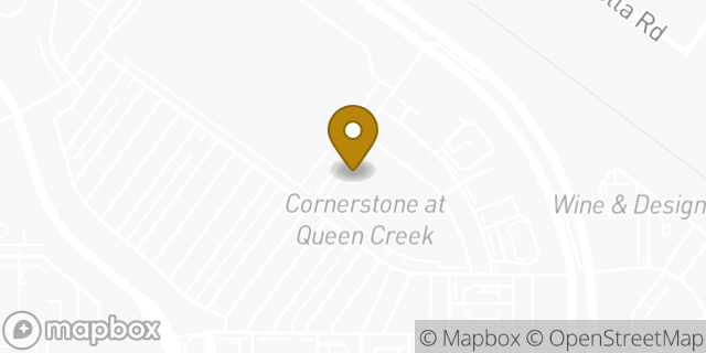 Map showing the location of Amazon Locker - Yorick in Queen Creek, AZ 85142