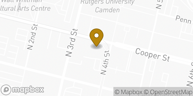 Map showing the location of Amazon Locker - Gretchen in Camden, NJ 08102