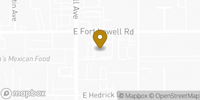 Map showing the location of ATM Walgreens in Tucson, AZ