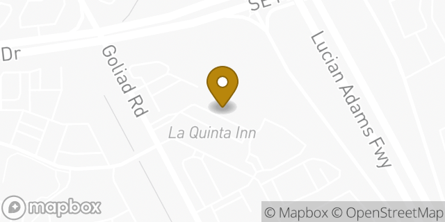 Map showing the location of La Quinta Inn in San Antonio, TX 78223
