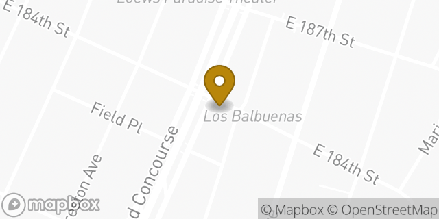 Map showing the location of Baskin-Robbins in Bronx, NY 10458