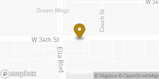 Map showing the location of The UPS Store in Houston, TX 77018