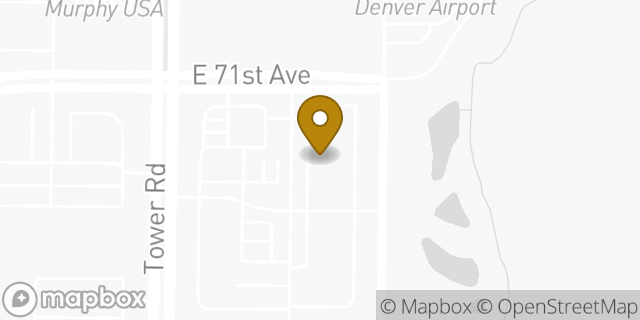 Map showing the location of Days Inn and Suites by Wyndham Denver International Airport in Denver, CO 80249