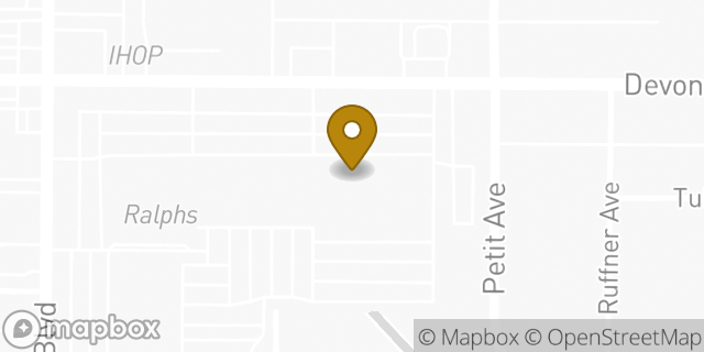 Map showing the location of Panera Bread in Los Angeles, CA 91344