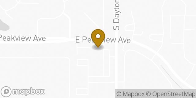 Map showing the location of ATM 7ELEVEN-FCTI in Greenwood Vil, CO