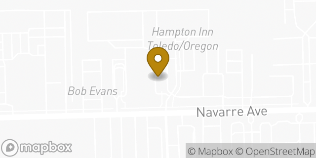 Map showing the location of Sonic Drive-In in Oregon, OH 43616