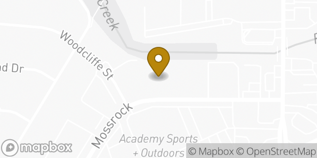 Map showing the location of Mossrock KinderCare in San Antonio, TX 78230