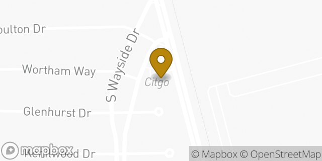 Map showing the location of Amazon Locker - Actor in Houston, TX 77033