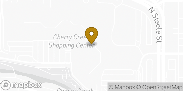 Map showing the location of Sunglass Hut in Denver, CO 80206
