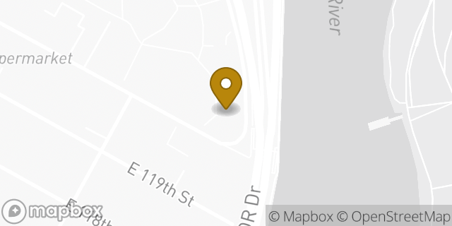 Map showing the location of Amazon Locker - Nostalgia in New York, NY 10035