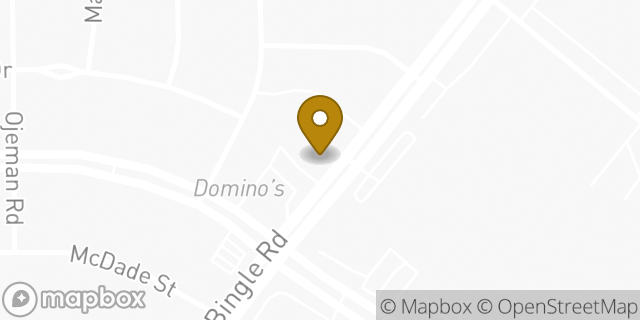 Map showing the location of Subway in Houston, TX 77055