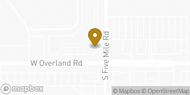 Map showing the location of Chase Bank in Boise, ID 83709
