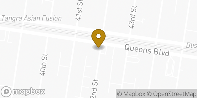 Map showing the location of Baskin-Robbins in Sunnyside, NY 11104