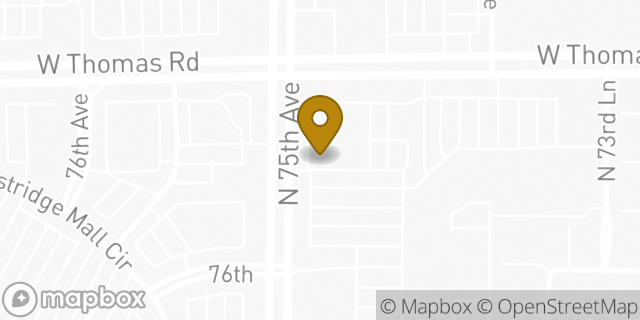 Map showing the location of Chase Bank in Phoenix, AZ 85035