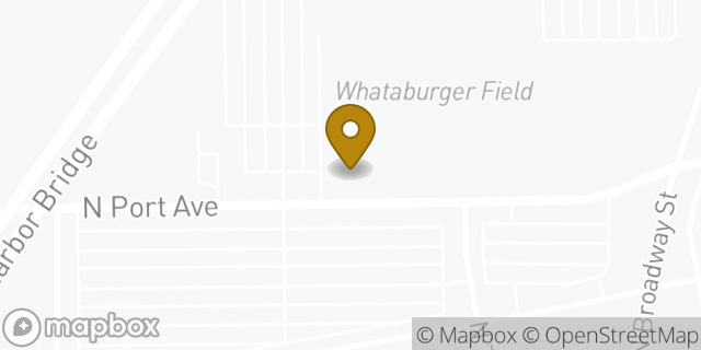 Map showing the location of Whataburger in Corpus Christi, TX 78401