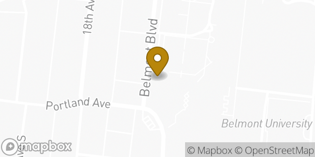 Map showing the location of Amazon Locker - Amez in Nashville, TN 37212
