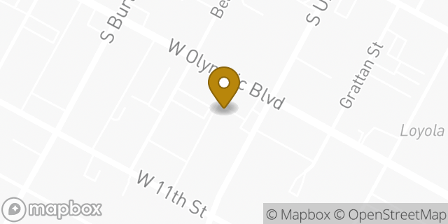 Map showing the location of Amazon Locker - Most in Los Angeles, CA 90015
