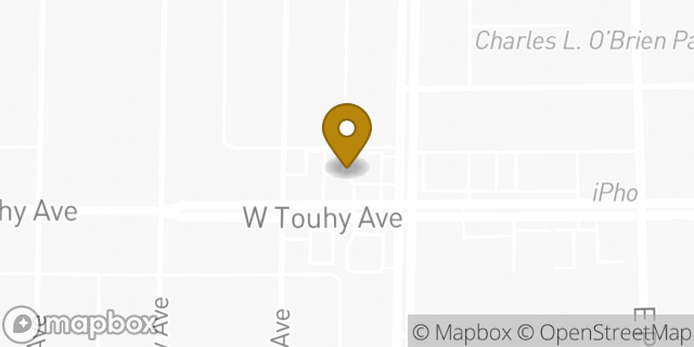 Map showing the location of Fifth Third Bank & ATM in Lincolnwood, IL 60712