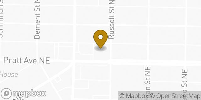 Map showing the location of Amazon Locker - Croup in Huntsville, AL 35801