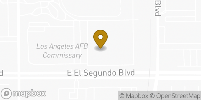 Map showing the location of Starbucks in El Segundo, CA 90245