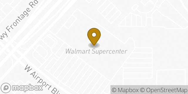 Map showing the location of Walmart in Stafford, TX 77477