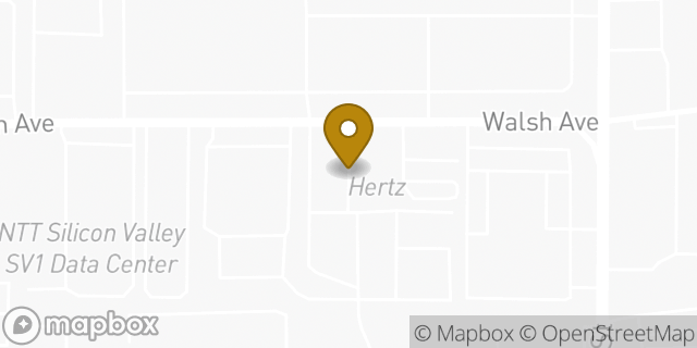 Map showing the location of Santa Clara Walsh Box Truck Rentals in Santa Clara, CA 95050
