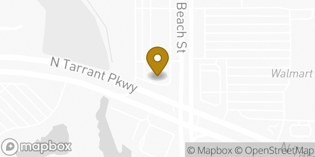 Map showing the location of Chase ATM in Fort Worth, TX 76244