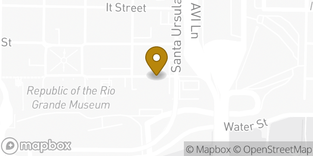Map showing the location of American Legion Post 59 in Laredo, TX 78040