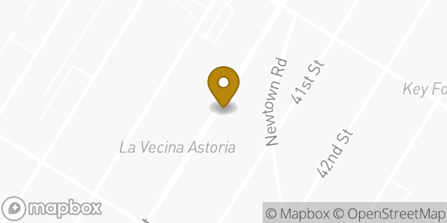 Map showing the location of Dunkin' in Astoria, NY 11103