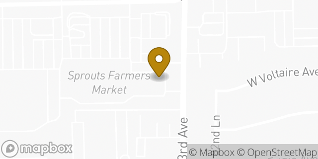 Map showing the location of Subway in Peoria, AZ 85381