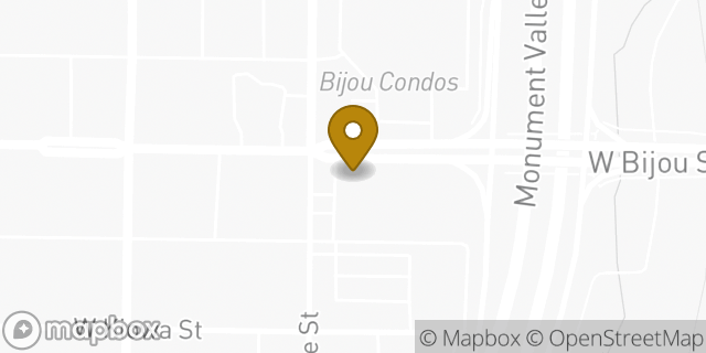 Map showing the location of Amazon Locker - Pinecone in Colorado Springs, CO 80905