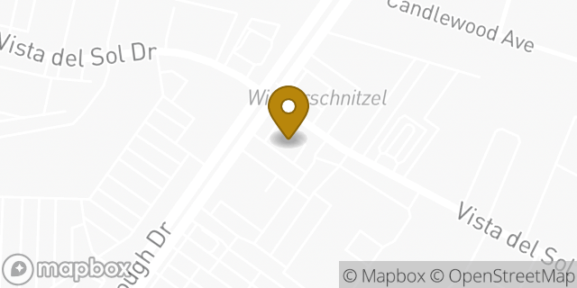 Map showing the location of Yarbrough & Vista Del Sol in El Paso, TX 79925