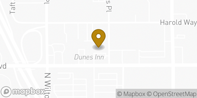 Map showing the location of Amazon Locker - Justine in Los Angeles, CA 90028