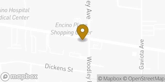 Map showing the location of Walgreens in Encino, CA 91436