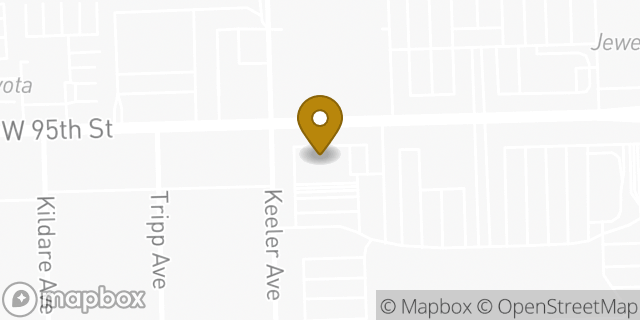 Map showing the location of Chase Bank in Oak Lawn, IL 60453