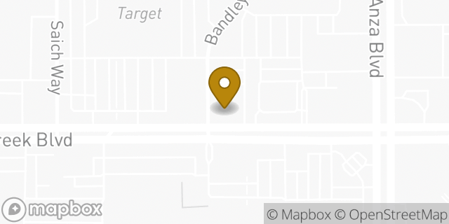Map showing the location of Chase in Cupertino, CA 95014