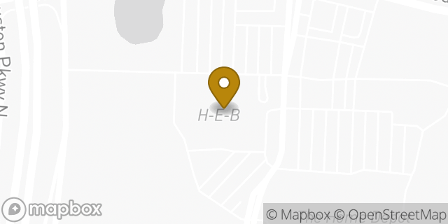 Map showing the location of H-E-B in Houston, TX 77044