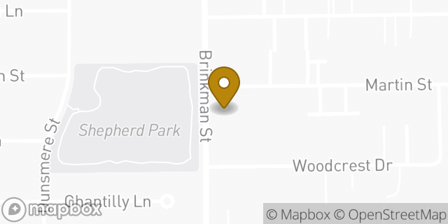Map showing the location of Amazon Locker - Lapo in Houston, TX 77018