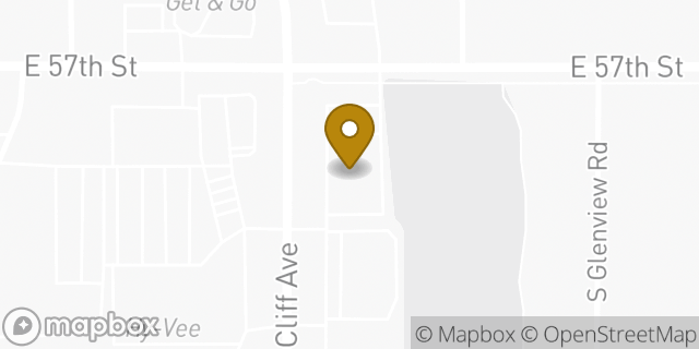 Map showing the location of ATM Walgreens in Sioux Falls, SD 57108